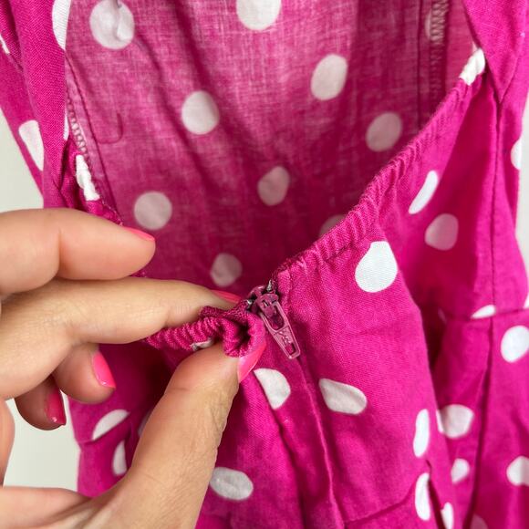 Vintage Amy Too! Pink Polka Dot Party Dress 4T - Picture 8 of 8